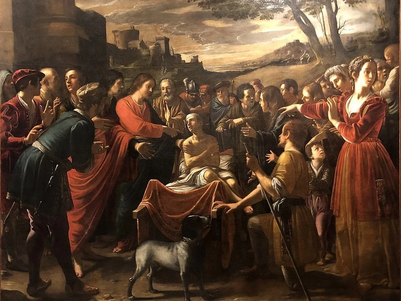 1577-Mario Minniti - Miracolo della vedova di Naim - Museo Regionale di Messina